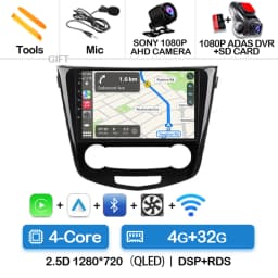 Android 15 Car Radio For Nissan Qashqai 2 J11 X-Trail T32 Rogue 2013-2021 QLED BT GPS DSP 4G LTE Autoradio Navigation 5G WIFI