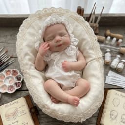 OtardDolls Can Open Mouth 13-Inch Pascale Soft Silicone Reborn Baby Doll - Handmade Newborn Girl Doll, Ideal Birthday Gift