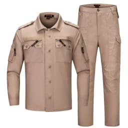 Men's Set Spring and Autumn New Outdoor Work Clothes Wear-resistant and Anti Fouling Camouflage Labor Protective Clothing