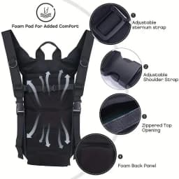 Tactical Water Backpack 3L Military Hydration Bladder Camping Hiking Water Bag Outdoor Sports Gear for Men Women