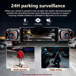 4 Channel 360° Dash Cam Black Box for Car Video Recorder DVR Camera FHD 1080P Night Vision Loop Recording 24H Parking Monitor
