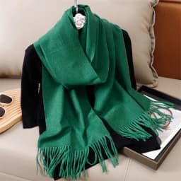 51Color Solid Women Winter Scarf Warm Thicken Cashmere Shawl Outdoor Tassels Pashmina Lady Wrap Windproof Scarves Fashion Luxury