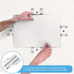 Drywall Repair Clips Wall Patch Kit with Screws for 1/2 Inch Sheetrock Professional Drywall Hole Repair Solution for DIY Repair