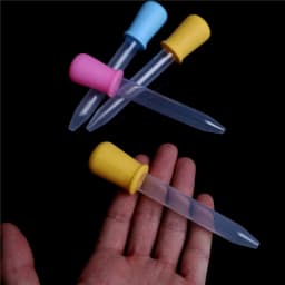 2pc 5ml Small Silicone Plastic Feeding Medicine Liquid Eye Pipette Dropper For Silicone Mold UV Epoxy Resin Craft Jewelry Making
