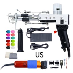 Tufting Gun 2 IN 1 Electric Carpet Tufting Gun Can Do Both Cut Pile and Loop Pile Hand Gun Carpet Weaving Flocking Power Tools