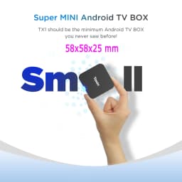 Tanix TX1 Android TV Box Quad Core H313 2.4G Wifi 4k HD Smart Set Top Box