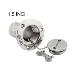 Marine Boat Hardware Deck Filler 38/50mm 316 Stainless Steel Key Cap Filler Water Waste Diesel Gas Fuel Deck Filler 1.5" and 2"