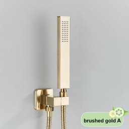 Brushed Gold Handshower Head ABS Plastic Handheld Shower Head 150cm Stainless Steel Shower Hose Wall Mounted Faucet Accessory