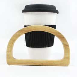 2Pcs Deepeel Solid Wood Bag Handle Women's Handbag Wrist Ring Handles Woven-Bag Purse Frames DIY Bags Replacement Accessories