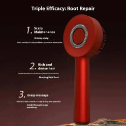 3 Modes Electric Massage Comb Portable Red Light Laser Comb for Hair Follicle Hair Follicles On The Head Essence Oil Applicator
