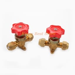 Diaphragm Split Valve Air Conditioning Cold Storage Refrigerationing Manual Valve Ccrew Solder Copper Pipe Straight Fittings