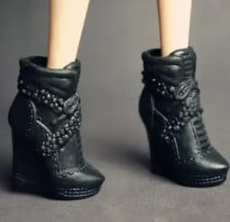 Toy accessories flat foot high heels boots shoes for your BB ST Dolls BBQB1