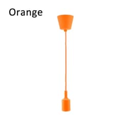 Adjustable Silicone Pendant Light Wholesale Vintage E27 Lamp Holder with Cord Bendable Ceiling Wall Lamp for Home Bar Decor