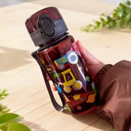 400ml Cartoon Pattern Plastic Cup Water Bottle Portable Cute Straw Cup Leak-proof Drinking