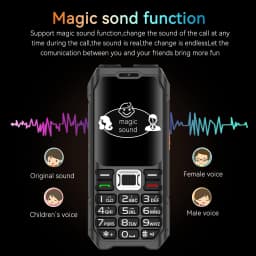 Rugged Mobile Phone M6000 GSM 2G Network 4 SIM Cards Magic Voice 3.5mm Jack 2.4'' Display Big Keyboard Cellphone For Elderly