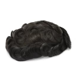 Topunique Full Swiss Lace 90% Light to Medium Light Men Toupee Capillary Prothesis Hair Replacement System Hair Piece For Men