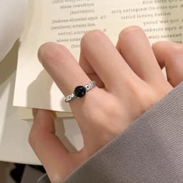 925 Sterling Silver Sanding Face Adjustable Rings For Women Ladies Elegant Luxury Quality Jewelry Accessories Jewellery