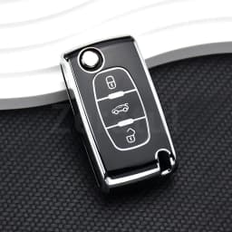 For Citroen C2 C3 C4 C5 C6 Xsara Berlingo TPU Flip Remote Car Key Case Cover For Peugeot 207 307 308 407 607 807 Protector Fob