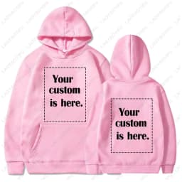 Customized Text Personalized Hoodies Warming Long Sleeve Sweatshirt Student Casual Custom Printed Text DIY Hoodie Fashion Tops