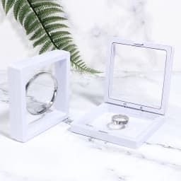 Transparent PE Floating Frame Display Case Jewelry Earring Antioxidant Storage Box Gifts Elastic Film Dustproof Packaging Box