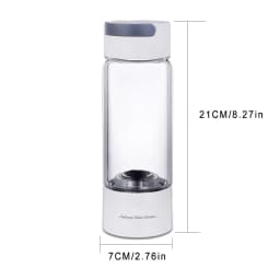 Hydrogen Water Generator, Hydrogen Water Bottle, Glass Bottle, SPE Proton Exchange Membrane Technology, PPB5000