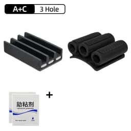 Magnetic Bit Holder 3/4 Holes Screwdriver Bit Holder Drill Bit Stand Storage Case with 3M Adhesive Tape Power Tools Accessories
