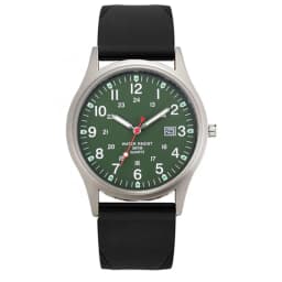 Men Quartz Wristwatch Brown Leather Strap Luminous Marker Date Function 30M Waterproof Casual Business Sport Gift Clock