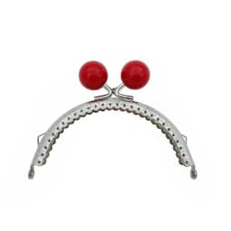 8.5/10.5cm Candy Color Beads Silver Metal Purse Frame Handle for Clutch Bag Handbag Accessories Making Kiss Clasp Lock