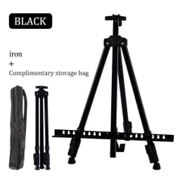 Portable Adjustable Metal Sketch Easel Sketch Drawing For Artist Art Supplies Stand Foldable Travel Easel Shelf With Bag Outdoor