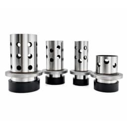 Professional Casting Flask with Rubber Base Perforated Stainless Steel Cylinder for Lost Wax Making Mold Jewelry Tools