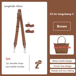 Wide Bag Strap For Longchamp S, Crossbody Shoulder Strap Mocha Artichoke Belt, Cowhide Bag Replacement Accessories