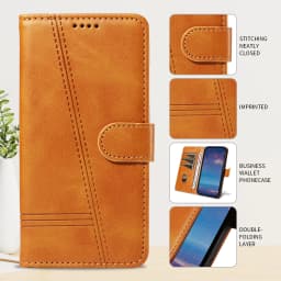 Leather Wallet Phone Case For iPhone 16e 16 Pro Max 15 14 13 Mini 12 11 X XS XR SE2 SE3 8 7 6s Plus Flip Card Slot Holder Cover