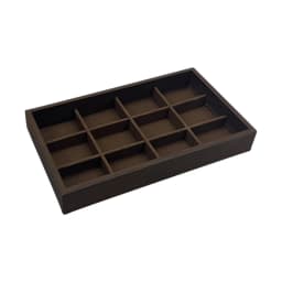 1 Pc, Walnut Wood Pattern Jewelry Box, Jewelry Tray, Suitable for Storing Necklaces, Rings, Earrings, and Ear Studs