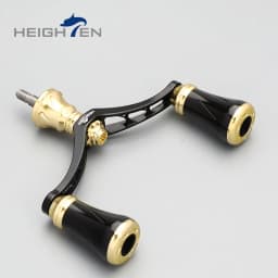 Heighten Spinning Reel Double Rocker Arms - 80/98mm Axle Spacing, 20mm Knob Diameter | Fits Daiwa & Shimano Reel Mod Parts