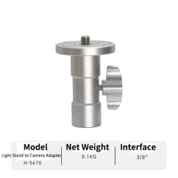 Meking Light Stand Adapter C Stand Camera Mount Light Stand Tripod Screw 1/4 "3/8" and 5/8" Fixing Nut Photo Studio Accessories