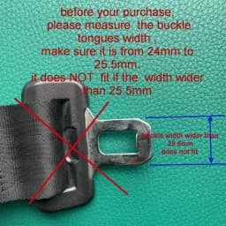 Extension Extender For 25mm Wide Buckle Add 220mm Length