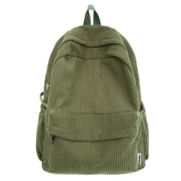 Solid Nylon Soft Sewing Thread Zipper School Bags 2026 High Quality Large Capacity Bags Corduroy Casaul Softback Youth Backpack