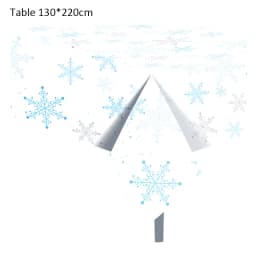 Snowflake Theme Birthday Party Paper Plates Cups Banner Frozen Snow Queen Cartoon Wedding Shower Decorations Supplies