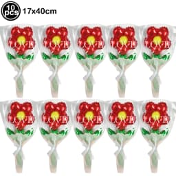 10pcs Mini Rose Flower Balloons Rose Shaped Balloons Birthday Wedding Balloon Mother's Day Decoration Baby Shower Party Supplies