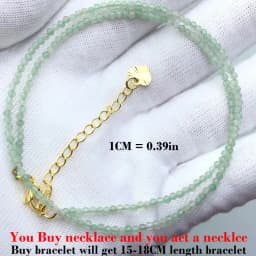 Simple Bohemian Natural Stone Cut the Shiny Beads Necklace Bracelet Set for Women Charms Fashion Female Party Gift Jewelry