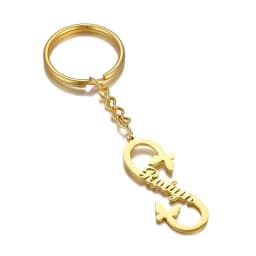 Custom Name Keychain Personalized Stainless Steel Pendant Keychains for Women Men Customized Nameplate Keyring Jewelry Gifts