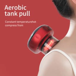 Smart Vacuum Cupper Body Cupping Scraping Massager Electric Heated Suction Cup Device Back Neck Arm Massager Relieve Fatigue