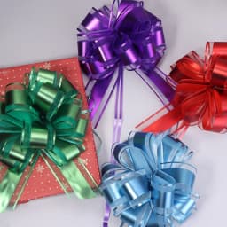 2Pcs/Lot Colorful Large Snow Yarn Hand Pull Flower Ribbon Pull Flower Ball For Wedding Christmas Party Decoration Gift Wrapping
