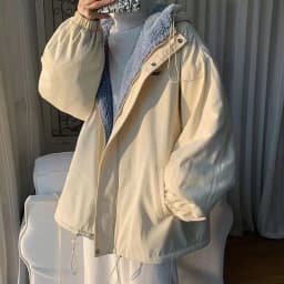 Lamb Fur Jacket Thickened Women's Workwear Hong Kong Style Student Japanese Style Cotton Clothes Summer Collection 2025