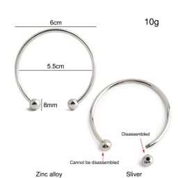 10/30/60PCS Detachable D-Buckle Metal Opening D Ring For Shoulder Bag Belt Strap Swimwear Decor Hat Horseshoe Hook Accessories