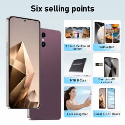 K-Touch Mobile Phones For S26 Ultra Smartphone Android Smartphone 5G Cell phone 7.3 Inch 16+48MP 22GB+2TB 7800mAh 5G Dual SIM Face Unlocked Cellphones