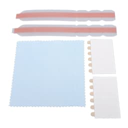 5 Set Privacy Filter Adhesive Strips Double Sided Adhesive Strips with Plastic Slide Mount Holder Tabs for Computer