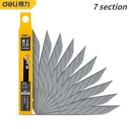 Deli 10 Pcs Tool Parts Utility Blade Alloy Steel Material Industrial Replacement Blades Wear-Resistant Cleaning Tool Scraper