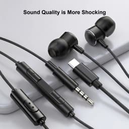Type C Wired Headphones HiFi Stereo With Mic Earphones For Samsung Galaxy S25 S24 S23 Ultra Note 20 10 A53 USB C 3.5mm Headsets