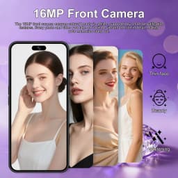 K-Touch IFone 17 Pro Maxi 7.3HD Cell Phone Android 15 Mobile Phones 22G+2TB Smartphone 5G Dual SIM 7800mAh Unlocked Global Version 16+48MP Cellphones